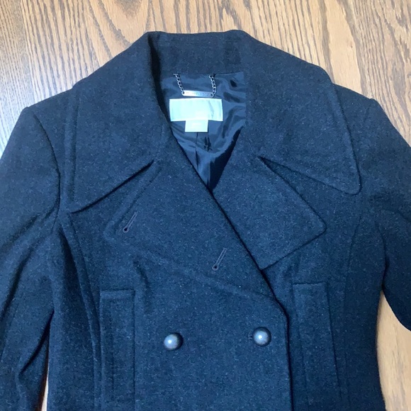 MICHAEL Michael Kors Charcoal Pea Coat - Picture 4 of 15